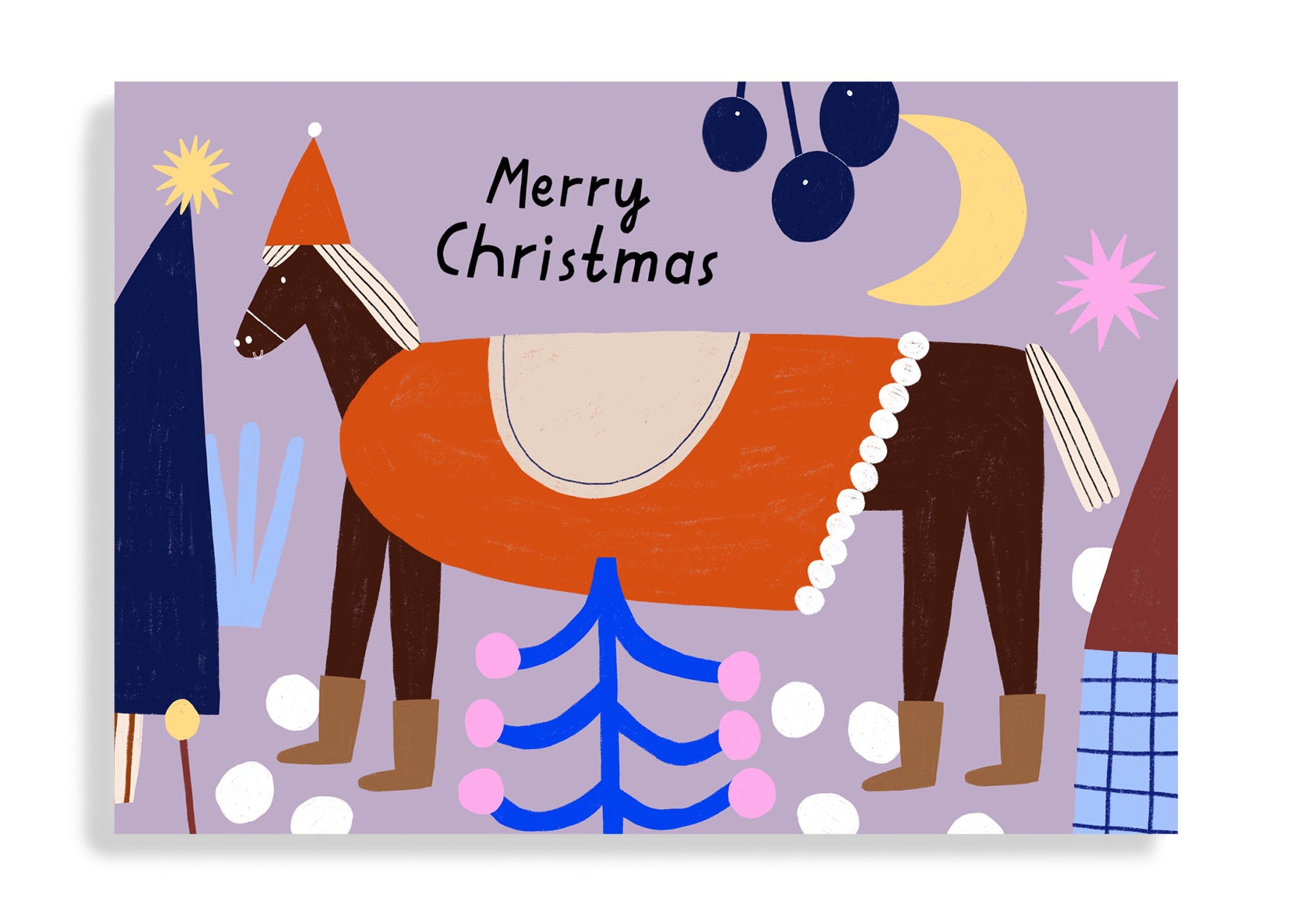 Postkarte Christmas Horse