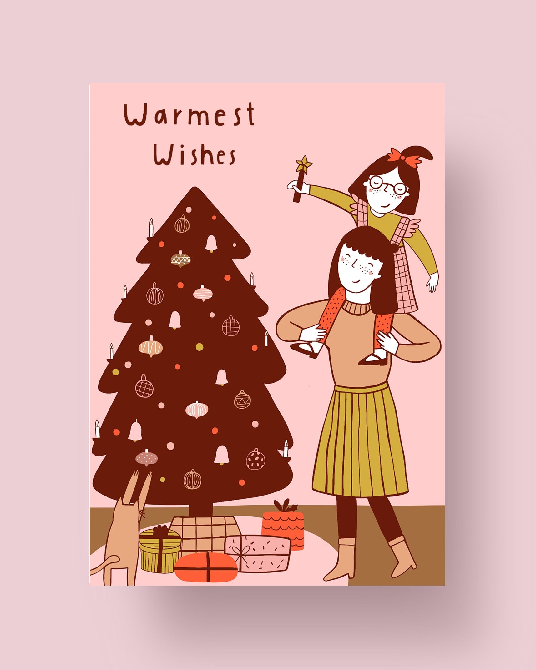 Postkarte „Warmest Wishes“